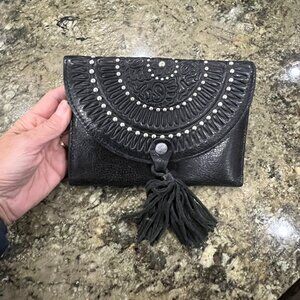 Patricia  Black leather wallet Nash New With Tags